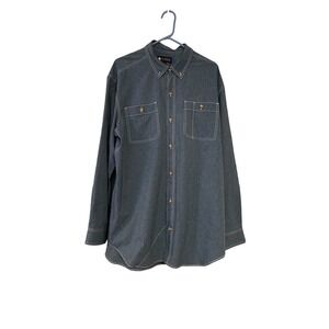 Alaskan Hardgear By Duluth Trading Co Shirt‎ Mens XL Blue Button Down